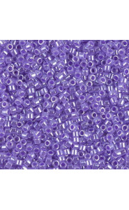 Miyuki delica beads 10/0 - Lined crystal purple DBM-249